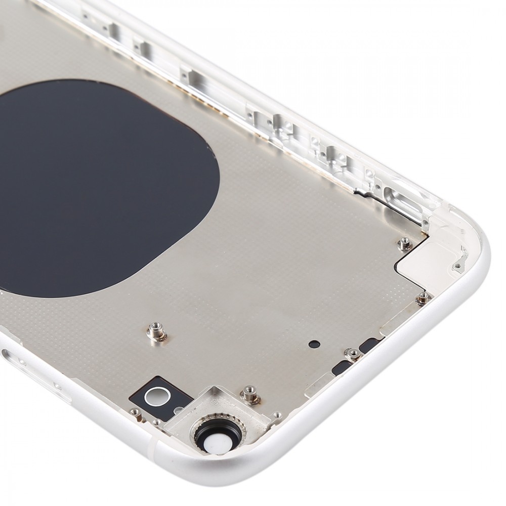 Back Housing Cover with Camera Lens & SIM Card Tray & Side Keys for iPhone XR(White) iPhone Replacement Parts Apple iPhone XR